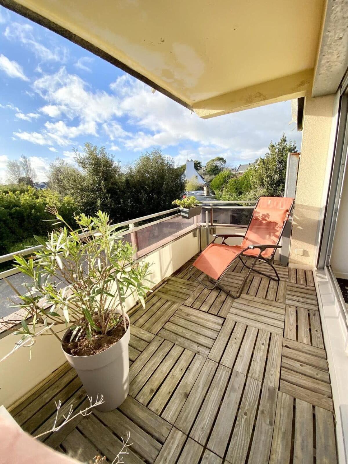 Charmant T3 Cosy A 2 Pas Du Bourg Et Des Plages Larmor-Plage Buitenkant foto