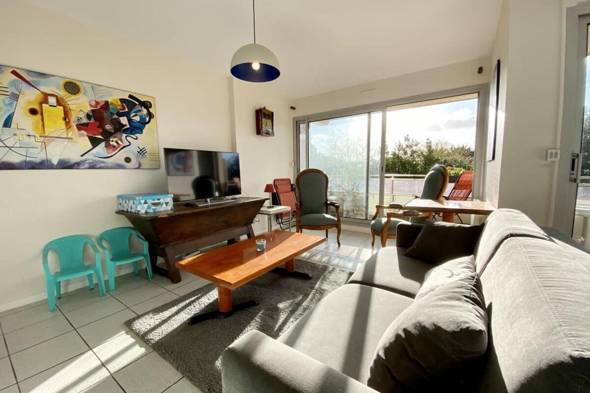 Charmant T3 Cosy A 2 Pas Du Bourg Et Des Plages Larmor-Plage Buitenkant foto